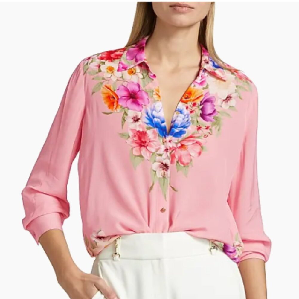 Elie Tahari Floral Blouse